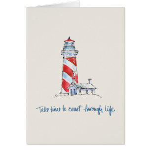 Küstenzitat   nehmen Zeit, durch das Leben die