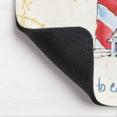 Küstenzitat | nehmen Zeit, durch das Leben die Mousepad (Ecke)