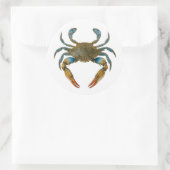 Küstenzone Runder Aufkleber (Tasche)