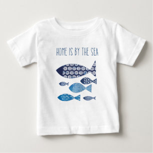 KüstenZuhause der kunst- ist durch das Meer Baby T-shirt