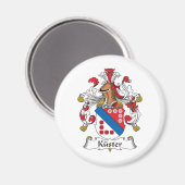 Kuster Familienwappen Magnet (Vorderseite/Rückseite)