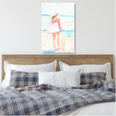 Küstercowgirl-Surfbemalung auf Leinwand (Insitu (Schlafzimmer))