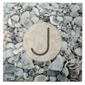 Küstermuschel-Monogramm  Fliese (Vorderseite)