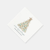 Küsternstern-Austernschalen-Weihnachten Serviette (Ecke)