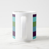 Küstharmonie-Streifen Jumbo-Tasse (Rückseite)