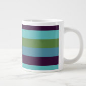 Küstharmonie-Streifen Jumbo-Tasse (Rechts)