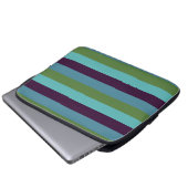 Küstharmonie-Streifen Laptopschutzhülle (Vorne Knopf)