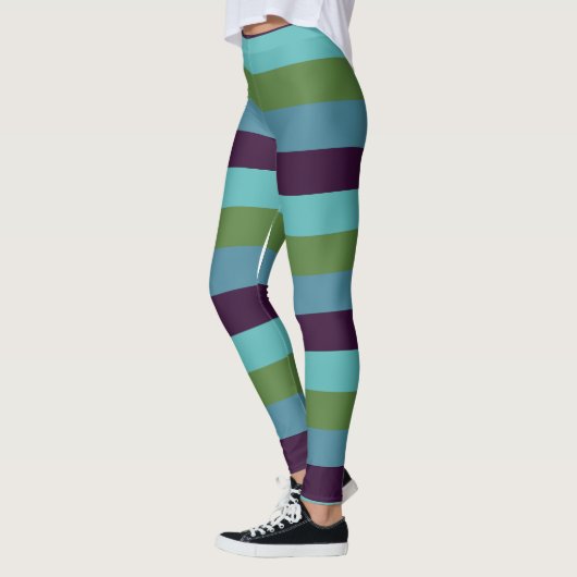 Küstharmonie-Streifen Leggings (Links)