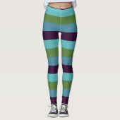Küstharmonie-Streifen Leggings (Vorderseite)