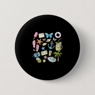 Küsthetische Strandtrip Seestern Muschel Summe Button