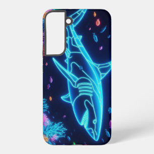 Küstiger/Strand bunter Neonhai Samsung Galaxy Hülle