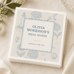 Küstlerische französische Toile-Blumen-Hochzeitsdu Serviette