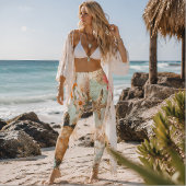 Küstliche Boho-Meerjungfrau-Garten-Meeres-Schildkr Leggings
