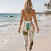 Küstliche Boho-Meerjungfrau-Garten-Meeres-Schildkr Leggings