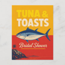Küstliche Brautparty Thunfisch Nautischer Brautbru