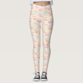 Küstlicher Fischfangmuster Leggings (Vorderseite)