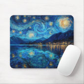 Küstlicher Nachthimmel Van Gogh inspiriert Mousepad (Mit Mouse)