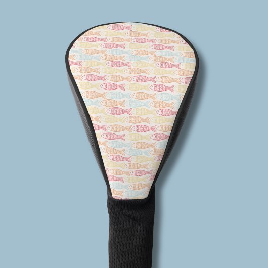 Küstliches Fischmuster Golf Headcover