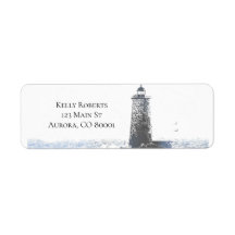 Küstliches Leuchtturm- und Atlantischer Ozean-Naut