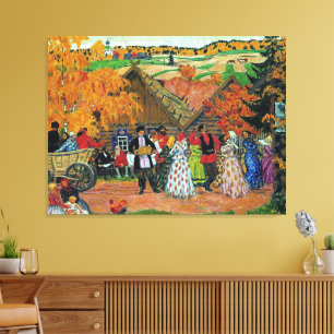 Kustodiev - Dorffest, Leinwanddruck