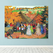 Kustodiev - Dorffest, Leinwanddruck (Insitu (Holzboden))