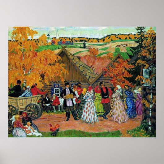 Kustodiev - Dorffest, Poster (Vorne)