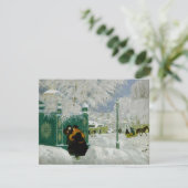 Kustodiev - Winterlandschaft, Kunstmalerei Karte (Stehend Vorderseite)