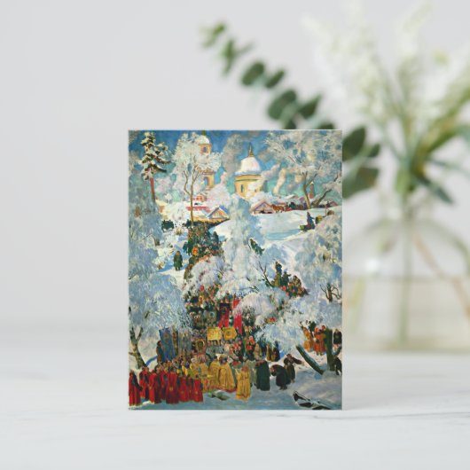 Kustodiew - Die Beschlagnahme von Wasser Postkarte (Stehend Vorderseite)