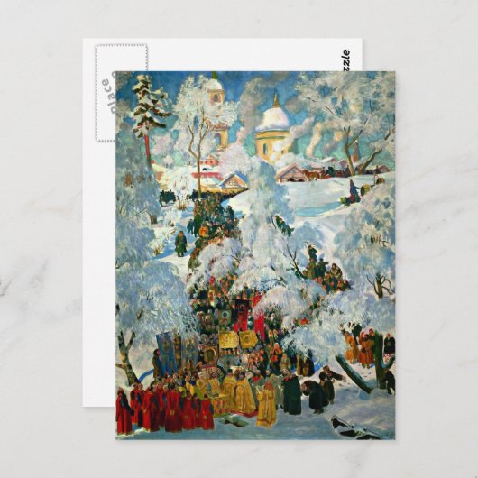 Kustodiew - Die Beschlagnahme von Wasser Postkarte (Vorne/Hinten)