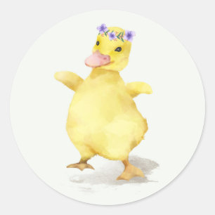 KUSTOM EASTER CHICK MIT KRAFT FÜR UMSCHLAG AUFKLEB RUNDER AUFKLEBER
