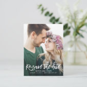 KUSTOM-FARBE-Hochzeitsaktualisierung für gebürstet Postkarte (Stehend Vorderseite)