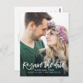 KUSTOM-FARBE-Hochzeitsaktualisierung für gebürstet Postkarte (Vorne/Hinten)