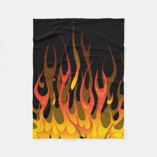 Kustom Flames Fleecedecke (Vorderseite)