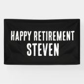 KUSTOM RTIREMENT PARTY BANNER BANNER (Horizontal)