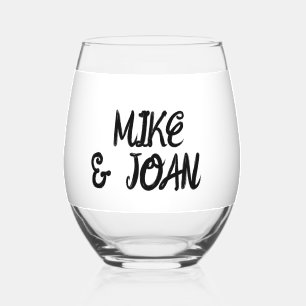KUSTOM WEDING WEINGLASGLAS WEINGLAS OHNE STIEL