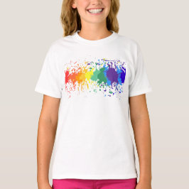 KUSTOMIZE RAINBOW PAINT SPLASH TROPFEN GAY PRIDE T-Shirt