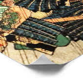 Kusunoki Masashige at the Battle of Fujiidera Poster (Ecke)