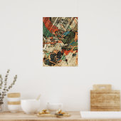 Kusunoki Masashige at the Battle of Fujiidera Poster (Küche)