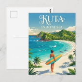 Kuta Indonesien Postkarte (Vorne/Hinten)