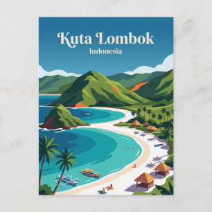 Kuta Lombok Indonesien Postkarte