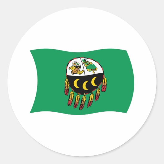 Kutenai Stamm Flag Sticker (Vorderseite)