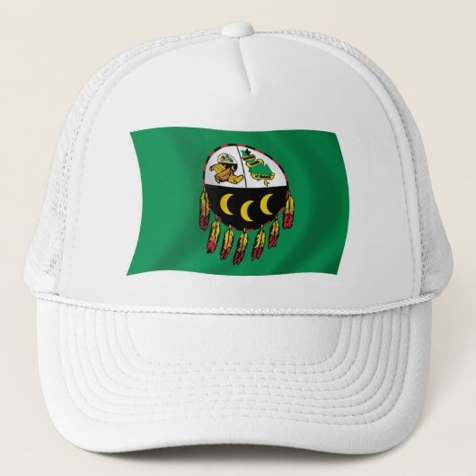 Kutenai Tribe Flag Hat Truckerkappe (Vorderseite)