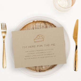 Kutes minimalistisches Thanksgiving-Motiv Einladung
