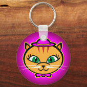 Kutey Kat, Button-Schlüsselanhänger Schlüsselanhänger (Vorderseite)