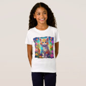 Kutie Kat Whimsical Kitten Tshirt (Vorne ganz)