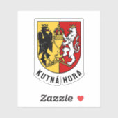 Kutná Hora Wappen, Tschechische Republik Aufkleber (Blatt)