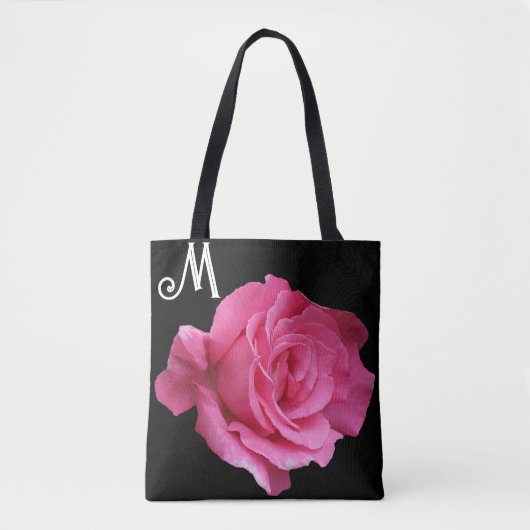 Kutomizierbarer M Name hübsch rosa rosa angesagte  Tasche (Vorderseite)