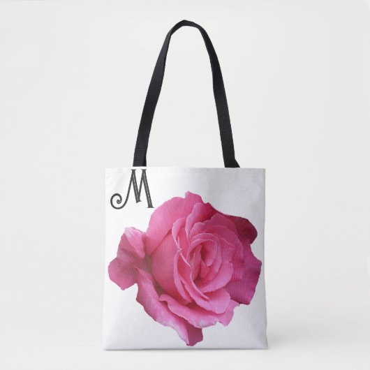 Kutomizierbarer M Name hübsch rosa rosa angesagte Tasche (Vorderseite)