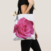 Kutomizierbarer M Name hübsch rosa rosa angesagte Tasche (Von Nahem)