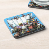 Kutschenwagen Getränkeuntersetzer (Linke Seite)